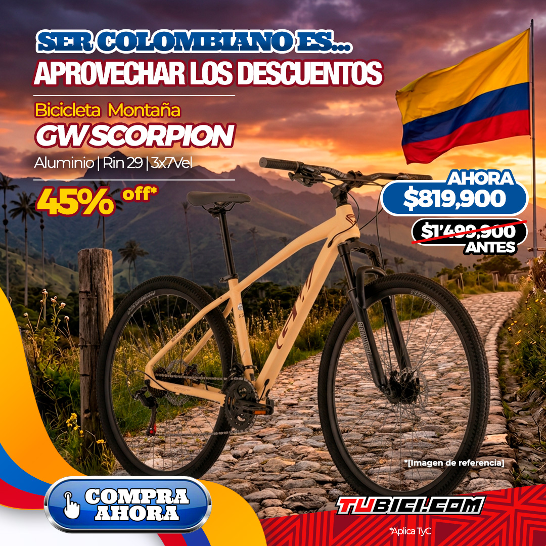 BICICLETA MTB GW SCORPION RIN29" - 21VEL ALUMINIO
