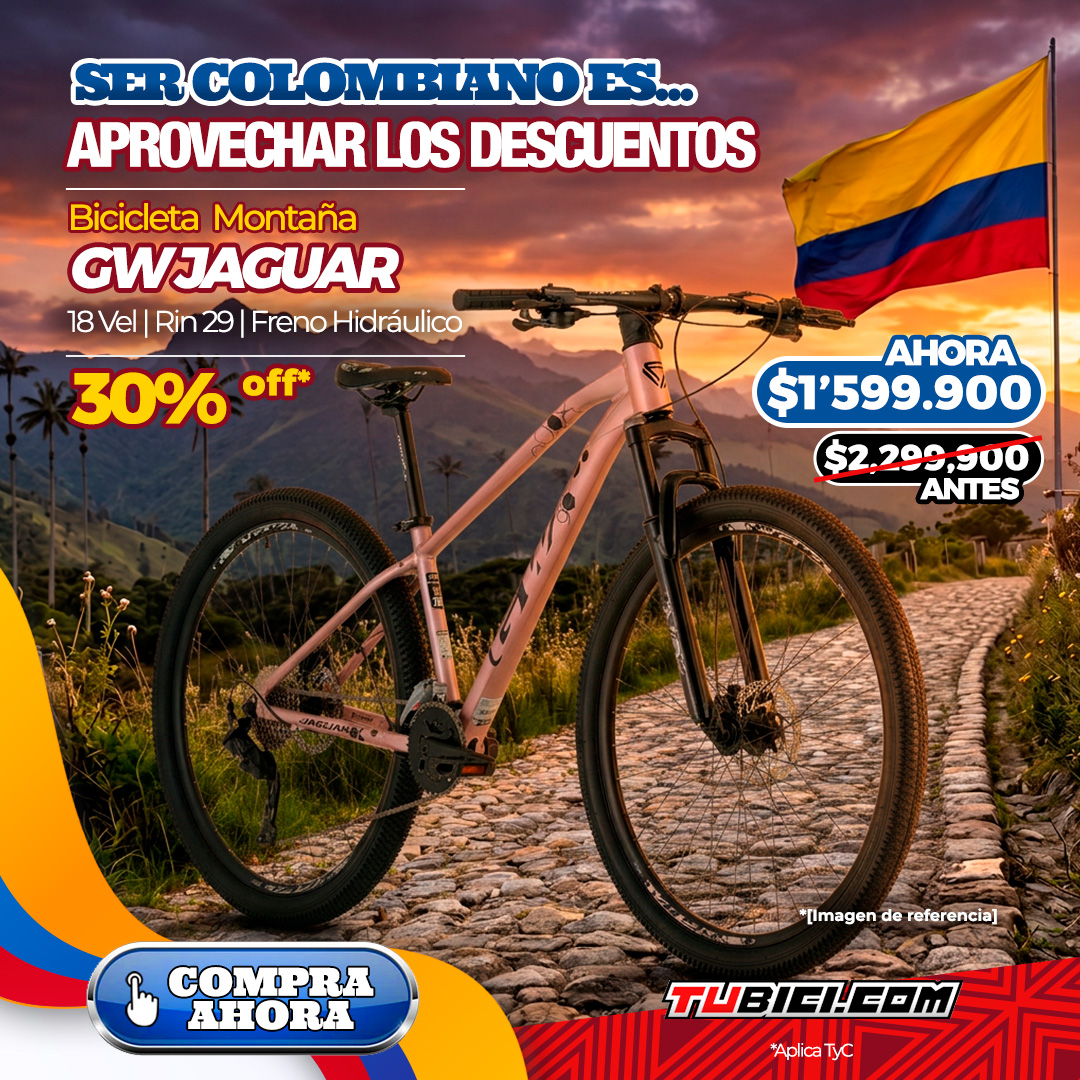 BICICLETA MTB GW JAGUAR RIN29 SHIMANO CUES 2x9VEL- HIDRÁULICO