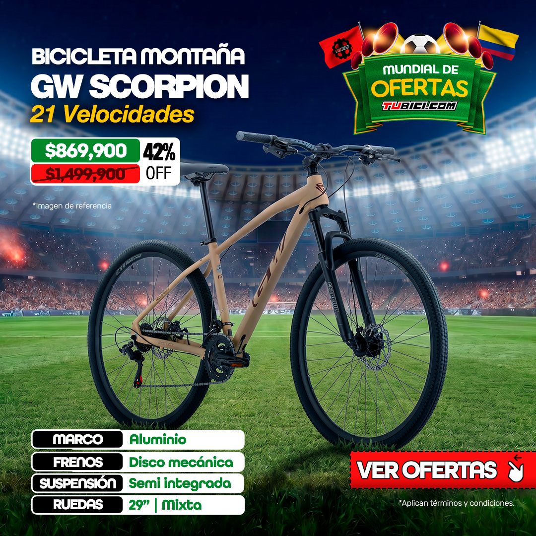 BICICLETA MTB GW SCORPION RIN29" - 21VEL ALUMINIO