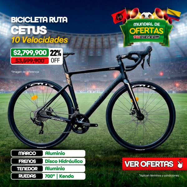 BICICLETA RUTA OPTIMUS CETUS RIN700 10VEL