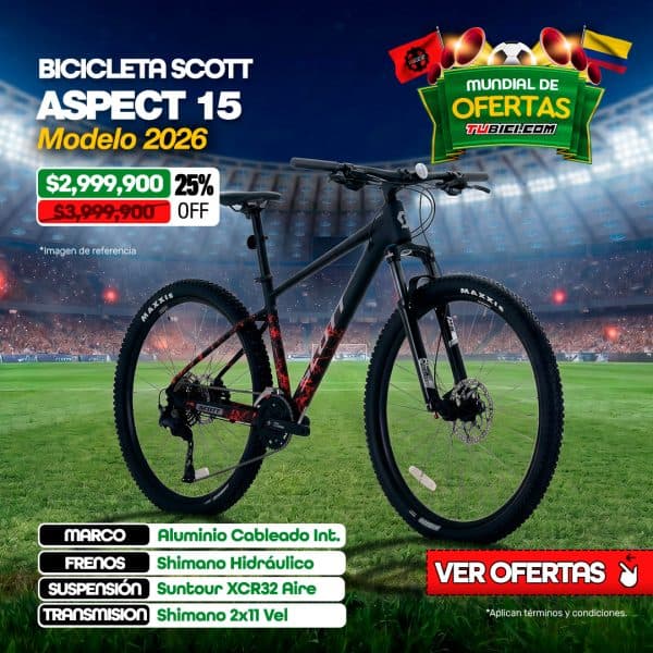 BICICLETA MTB SCOTT ASPECT 15 RIN29" 2X11VEL - 2026