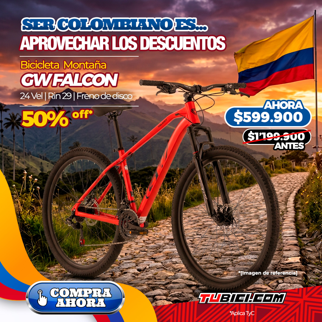 BICICLETA MTB GW FALCON RIN29 - 24VEL ALUMINIO