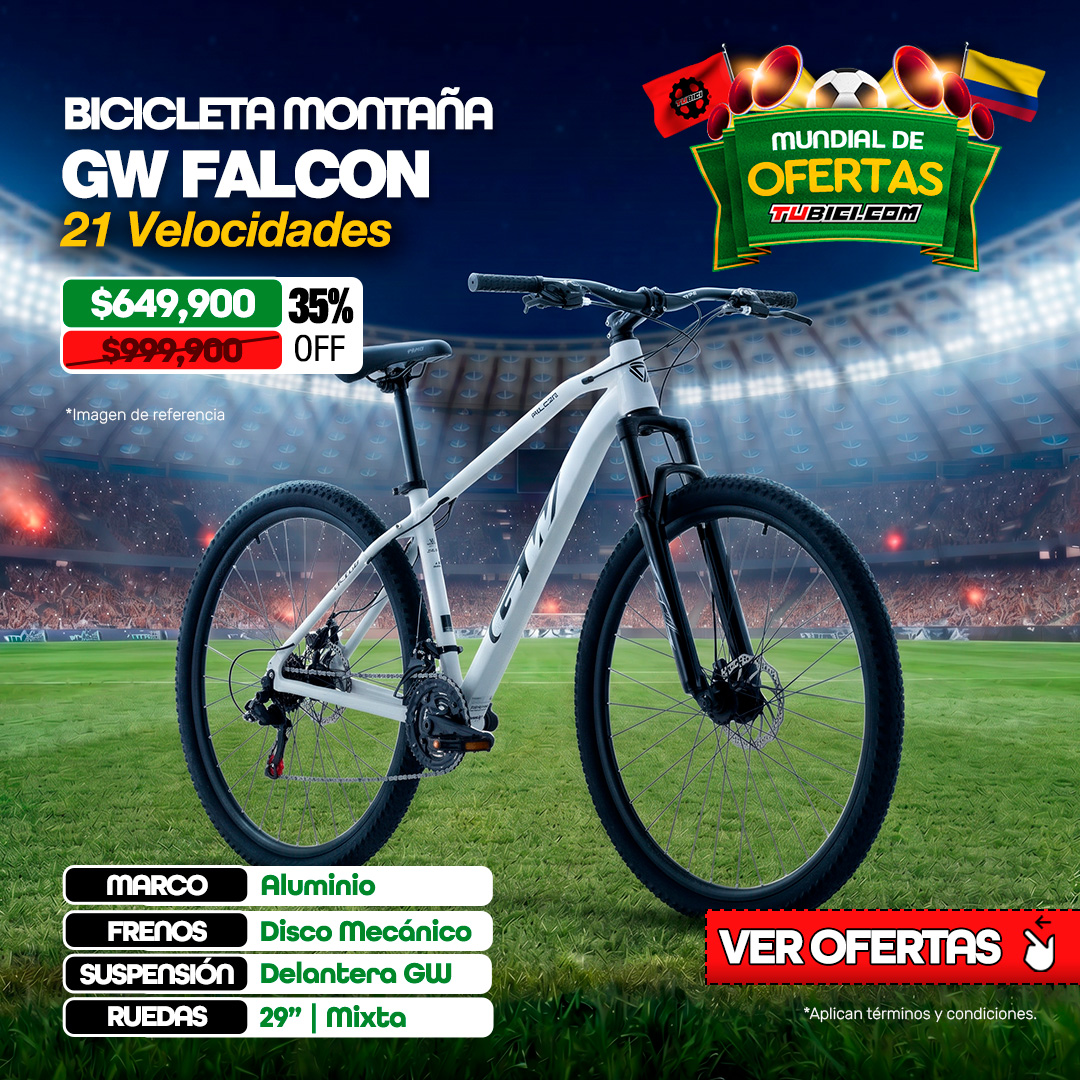 BICICLETA MTB GW FALCON RIN29 - 24VEL ALUMINIO