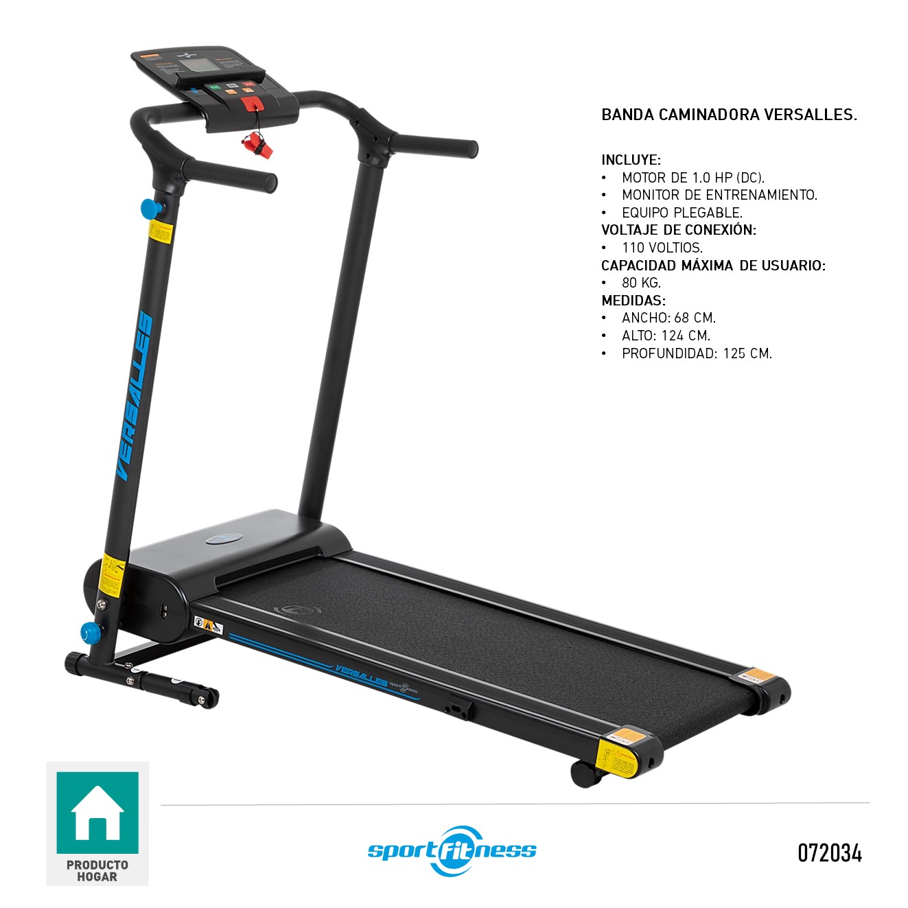 CAMINADORA SPORFITNESS VERSALLES TD136A SPC