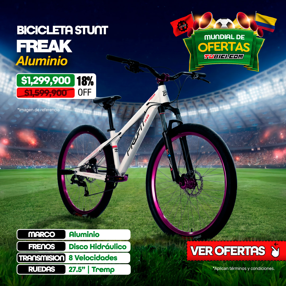 BICICLETA STUNT PROFIT FREAK RIN27,5 8VEL - ALUMINIO HIDRÁULICA