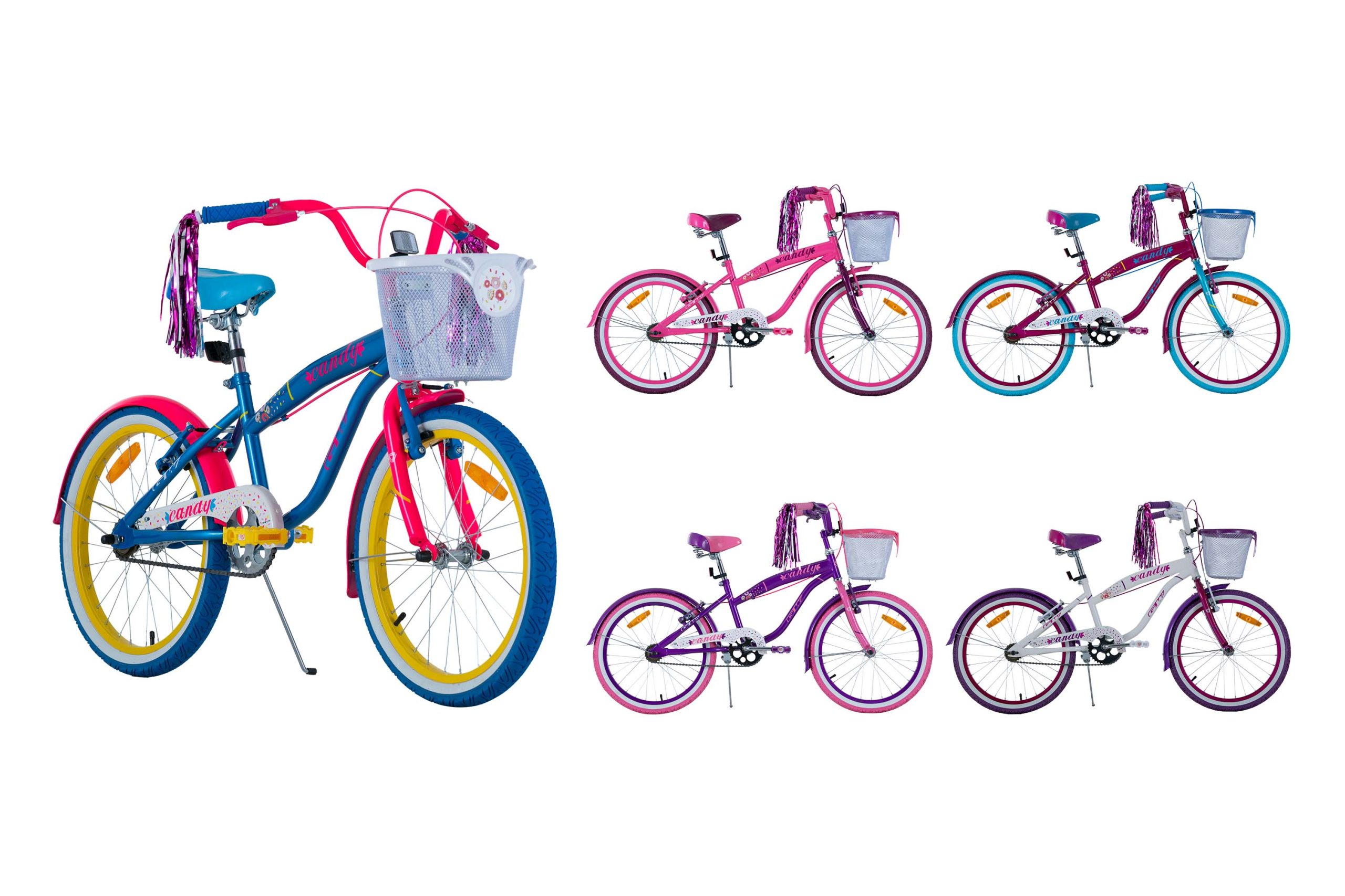 BICICLETA INFANTIL GW CANDY RIN20" | ACERO