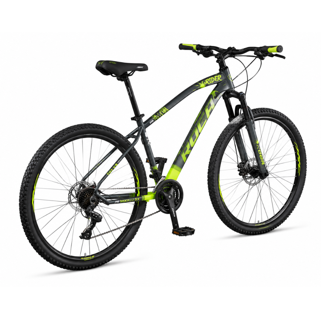 BICICLETA URBANA ROCA RIDER RIN29 24VEL - ACERO | SUSPE BLOQUEO